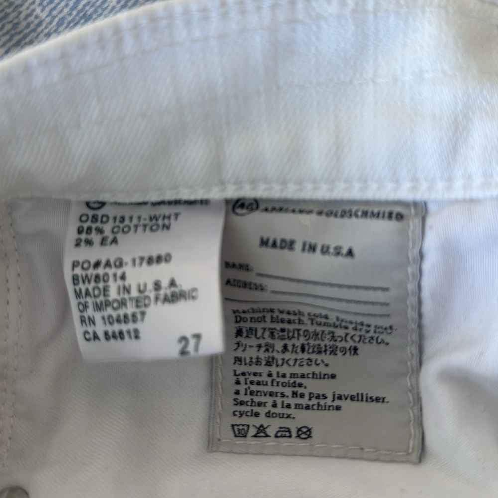 The pixie AG White Denim Shorts like new - Picture 7 of 7